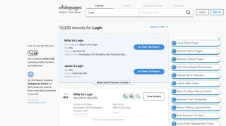 Login | Whitepages