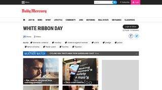 Latest white ribbon day articles | Topics | Daily Mercury