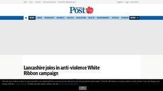 Lancashire joins in anti-violence White Ribbon campaign - Lancashire ...