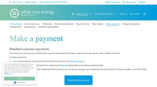 Make a Payment | White Rose Energy