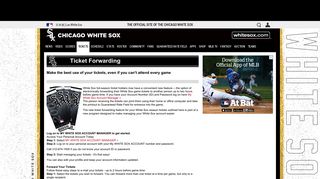 Ticket Forwarding | Chicago White Sox
