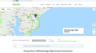 Whitebridge High School Catchment Zone - Domain