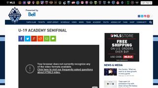U-19 Academy Semifinal | Vancouver Whitecaps FC