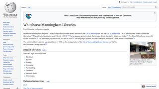 Whitehorse Manningham Libraries - Wikipedia