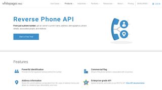 Reverse Phone API - Get Owner Information - Whitepages Pro