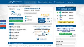 WhiteSmoke Reviews: Overview, Pricing and Features