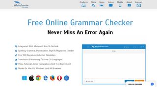Free Grammar Checker - Check Grammar Online Now ... - WhiteSmoke