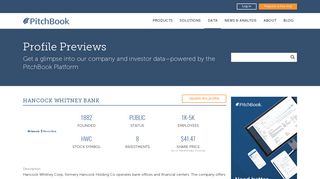 Hancock Whitney Bank Company Profile: Stock Performance ...