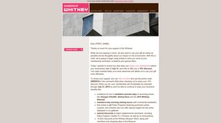 Renew Your Membership Today - Whitney Museum of American Art
