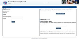 ITU e-Recruit - Access your Profile