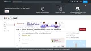 whois - how to find out where email is being hosted for a website ...