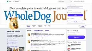 Whole Dog Journal (@WholeDogJournal) | Twitter