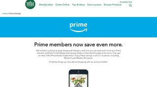 Prime Savings | Whole Foods Market