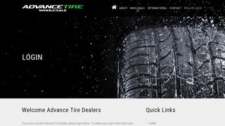 Login | Advance Tire Wholesale