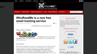 WhoReadMe is a new free email tracking service | Visionwiz