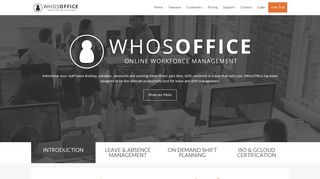 Welcome to WhosOffice | Online staff leave, work and shift planner
