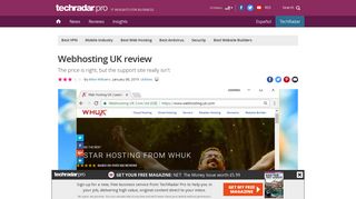 Webhosting UK review | TechRadar