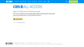 Verify your Amazon account - CBS.com