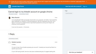 Cannot login to my linkedin account on google chrome | LinkedIn ...