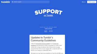 Tumblr Support