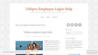 can't login to ultipro from home – Ultipro Employee Login Help
