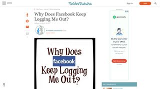 Why Does Facebook Keep Logging Me Out? | TurboFuture