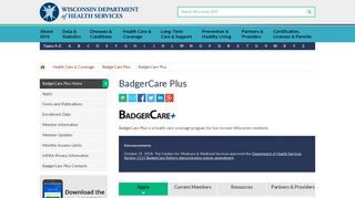 BadgerCare Plus | Wisconsin Department of Health Services