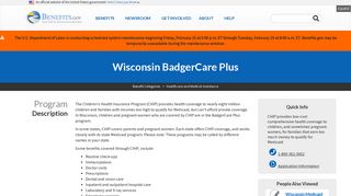 Wisconsin BadgerCare Plus | Benefits.gov
