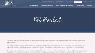 Vet Portal - Midwest Cremation Services of Wisconsin