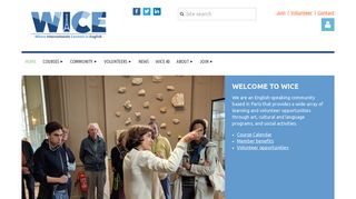 WICE - Offering courses, cultural and social activities to the English ...