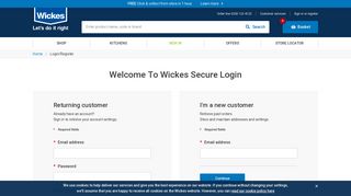 Sign in or register - Wickes