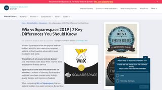 Wix vs Squarespace - Website Builder Expert