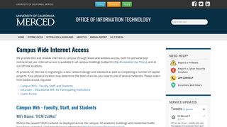 Campus Wide Internet Access | Office of Information Technology