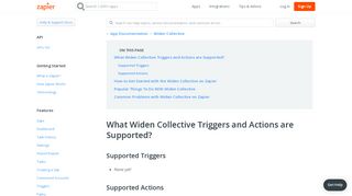 Widen Collective - Integration Help & Support | Zapier