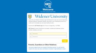 GET - Login - Widener University