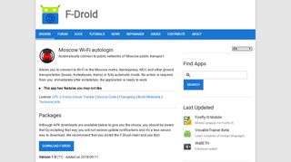 Moscow Wi-Fi autologin | F-Droid - Free and Open Source Android ...