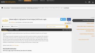 [Captive Portal Helper] Wifi Auto Login - XDA Forums - XDA Developers