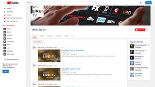 WIFI-LIVE TV - YouTube