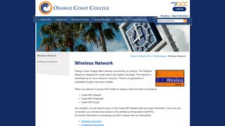 Wireless Network - Orange Coast College
