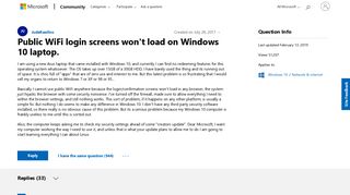Public WiFi login screens won't load on Windows 10 laptop ...