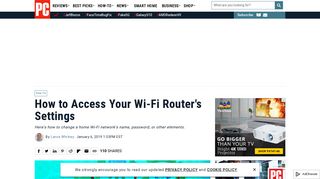 How to Access Your Wi-Fi Router's Settings - PCMag.com