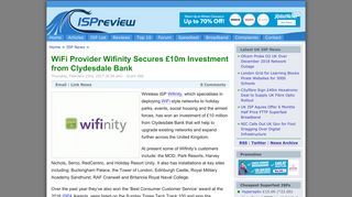 WiFi Provider Wifinity Secures £10m Investment from Clydesdale Bank ...