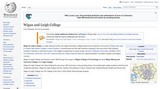 Wigan and Leigh College - Wikipedia
