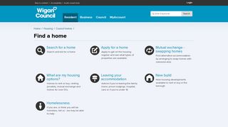 Find a home - Wigan Council