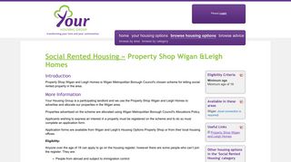 Your Housing Group - Property Shop Wigan &Leigh Homes