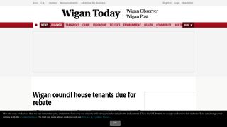 Wigan council house tenants due for rebate - Wigan Today