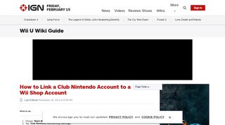 How to Link a Club Nintendo Account to a Wii Shop Account - Wii U ...