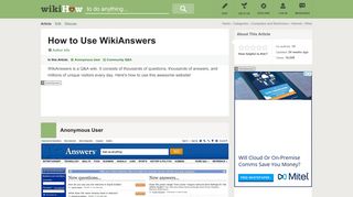 How to Use WikiAnswers: 4 Steps (with Pictures) - wikiHow