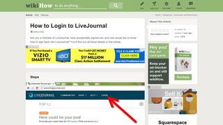 How to Login to LiveJournal: 4 Steps (with Pictures) - wikiHow