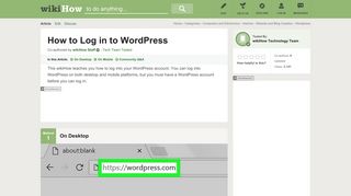 How to Log in to WordPress: 15 Steps (with Pictures) - wikiHow